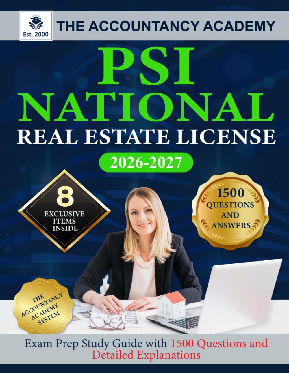 PSI National Real Estate License: Exam Prep Study Guide with 1500 Questions and Detailed Explanations