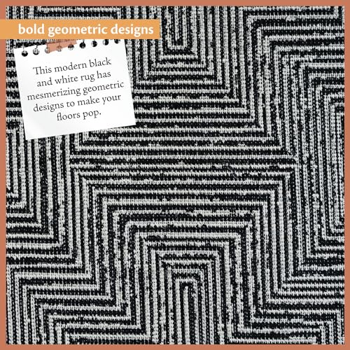 Tapete decorativo Indigo Ink 2x3 negro blanco geométrico miniatura 6