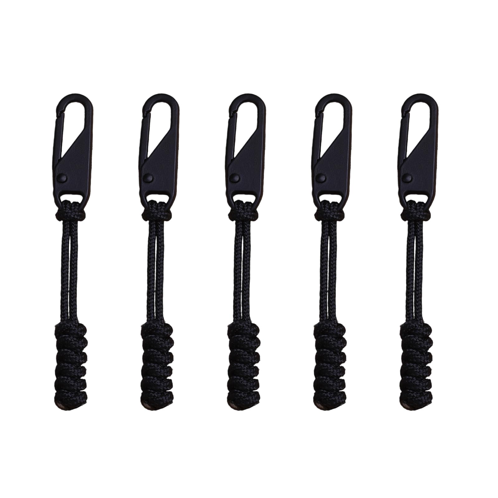 5pack Portables Zippers Pull Cord Colorful Detachable Zippers Sliders Cord Craft Sewing Tool Pulls Rope