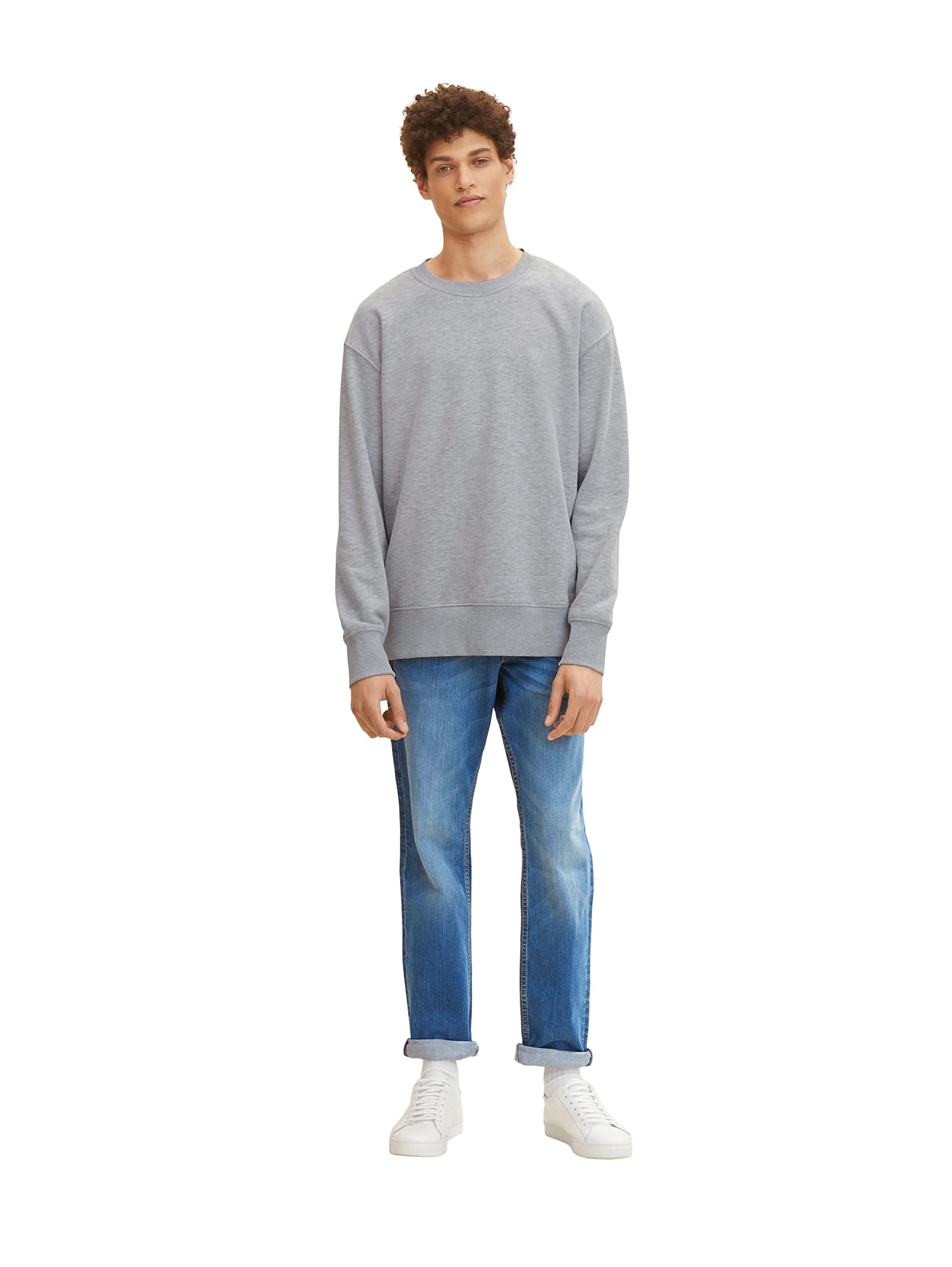 TOM TAILOR Herren 1007860 Josh Regular Slim Jeans, 10119 - Used Mid Stone Blue Denim, 33W / 36L EU