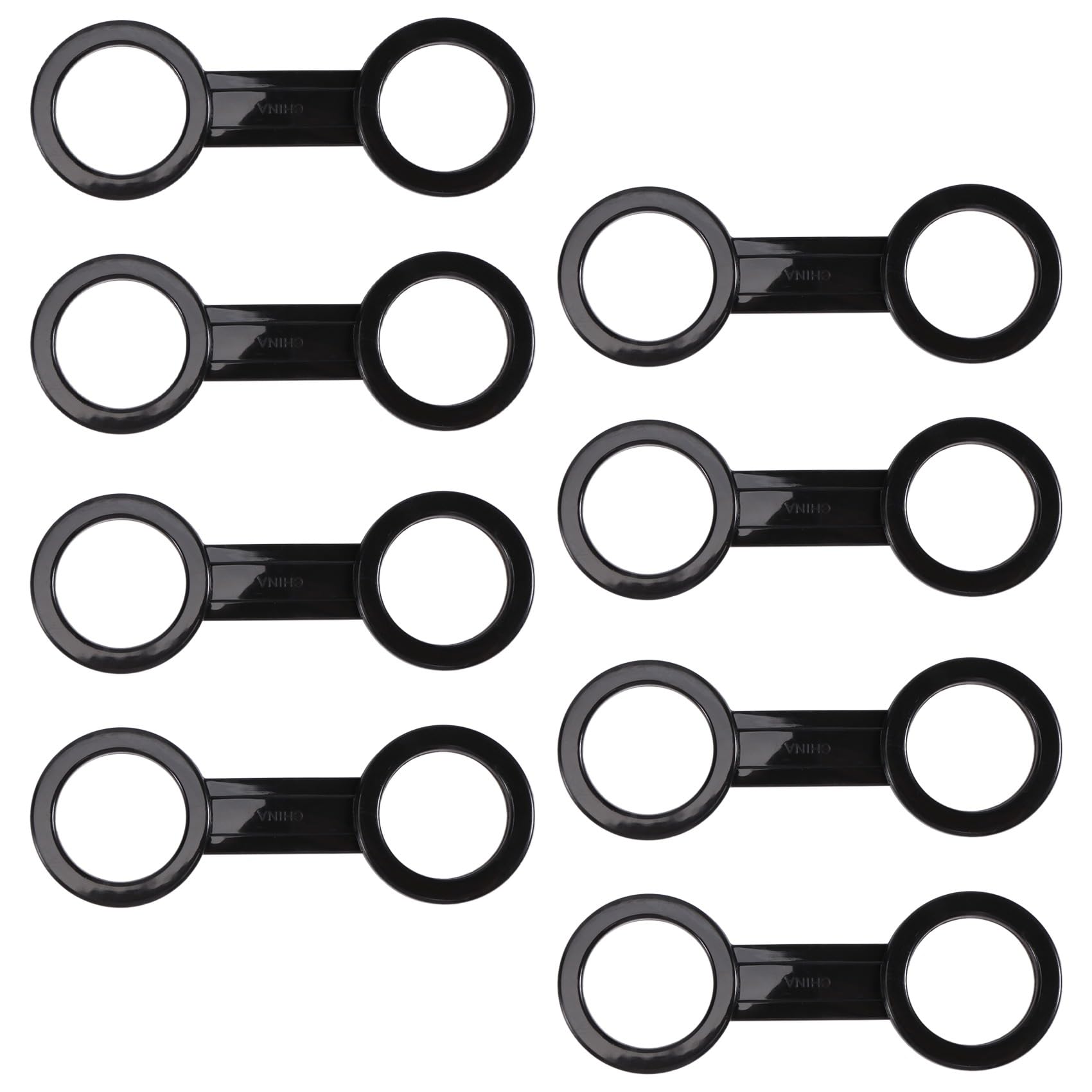 Kqcibz 8 Pieces Scuba Diving Dive Snorkeling Silicone Snorkel Mask Strap Keeper Holder Clips Retainer Attachment Gear Spare Part Accessories Black