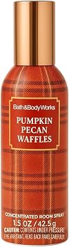 Bath & Body Works Pumpkin Pecan Waffles Concentrated Room Spray 1.5 oz 42.5 g Sweet Fall Home Fragrance with Pumpkin Spice, Toasted Pecans, and Warm Maple Syrup