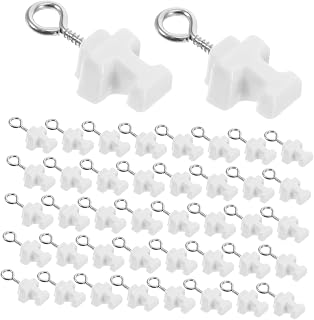 120pcs Curtain Track End Stoppers Plastic Rail Caps for Curtain Replacement Easy Install Window Drapes Rail Accessories for Shower Hospital Rv Residential and Commercial Use