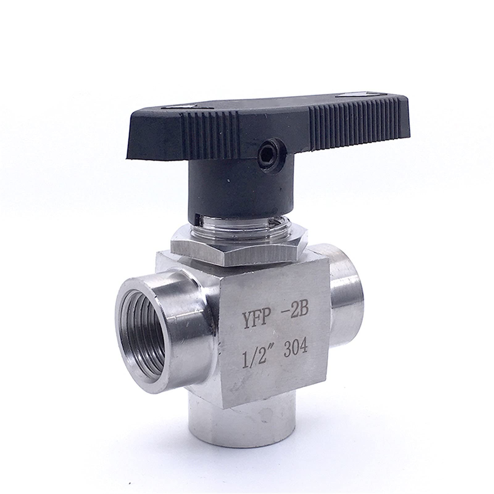 Válvula de bola de acero de 3/8 de pulgada para control de fluidos en agua, gas y aceite
