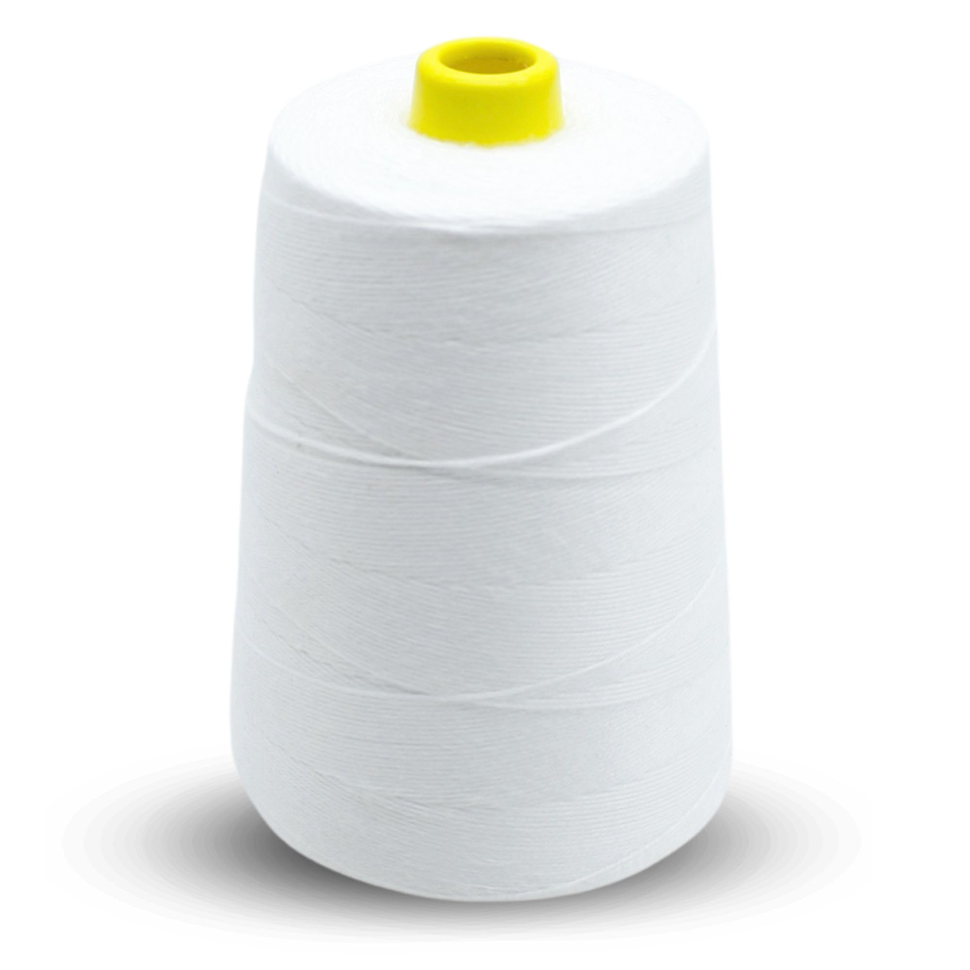 DOJA Barcelona | Nähgarn für Säcke | 30 Polyester Garn | 12S/20S 4 Fäden | 200gr | 1020m | Weiß | Sack-Nähmaschinengarn | Beutelnähmaschinengarn | Reißfester Nähfaden, Sacknähgarn