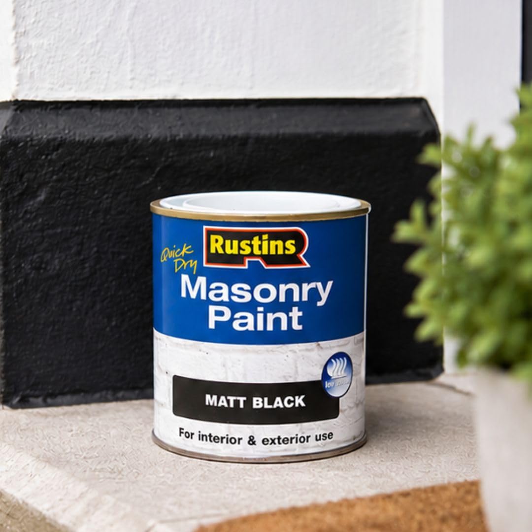 Rustins Maspb500 - peinture maçonnerie noir, 500 ml