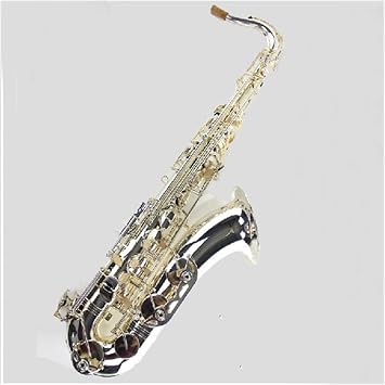 Saxophone Set B Flat Silver Plated Tenor Saxophone Saxophones Student