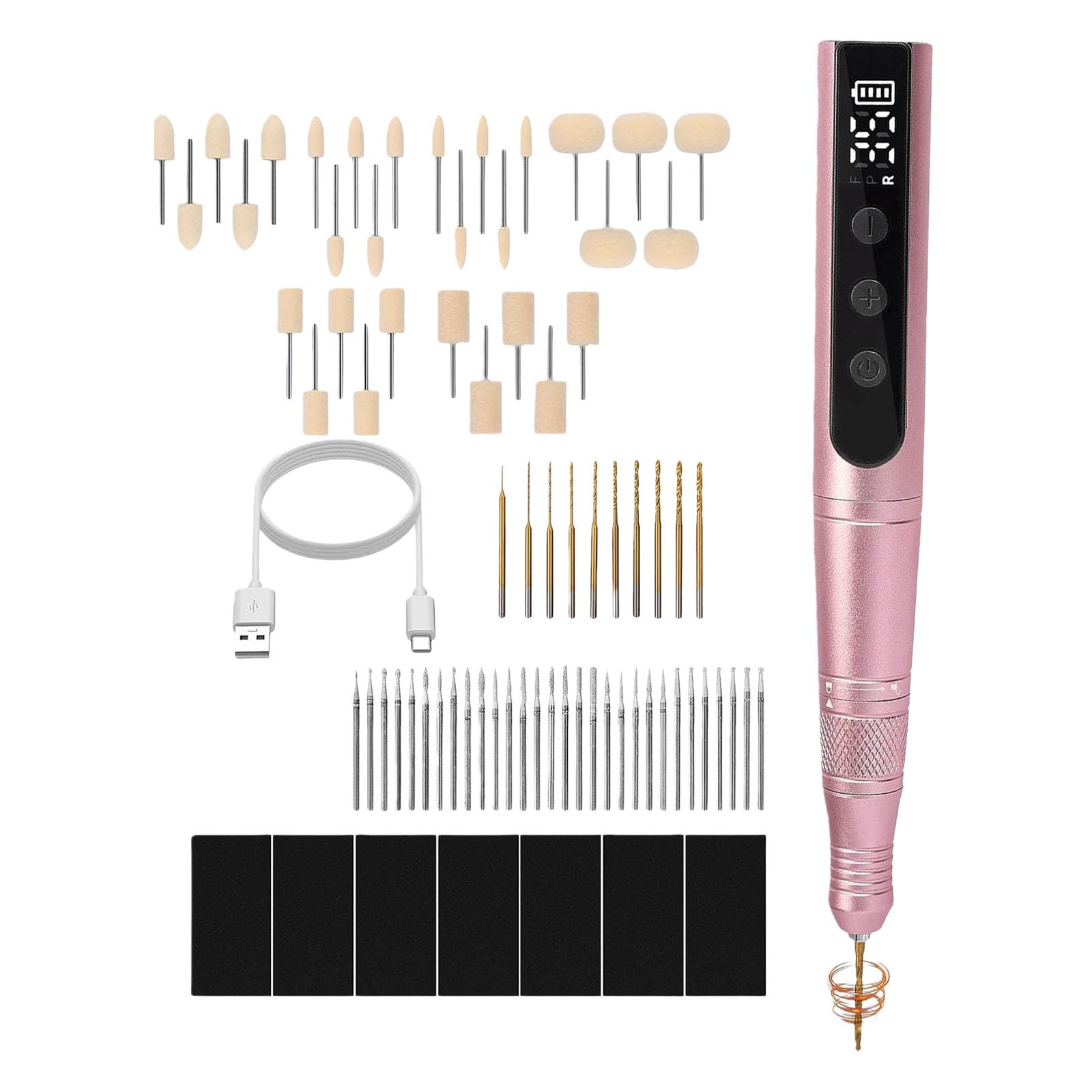 Vdaxvme Multicolor Clay Polisher Tool Set For Polymers Crafting Speed Adjustable Designs Polishing
