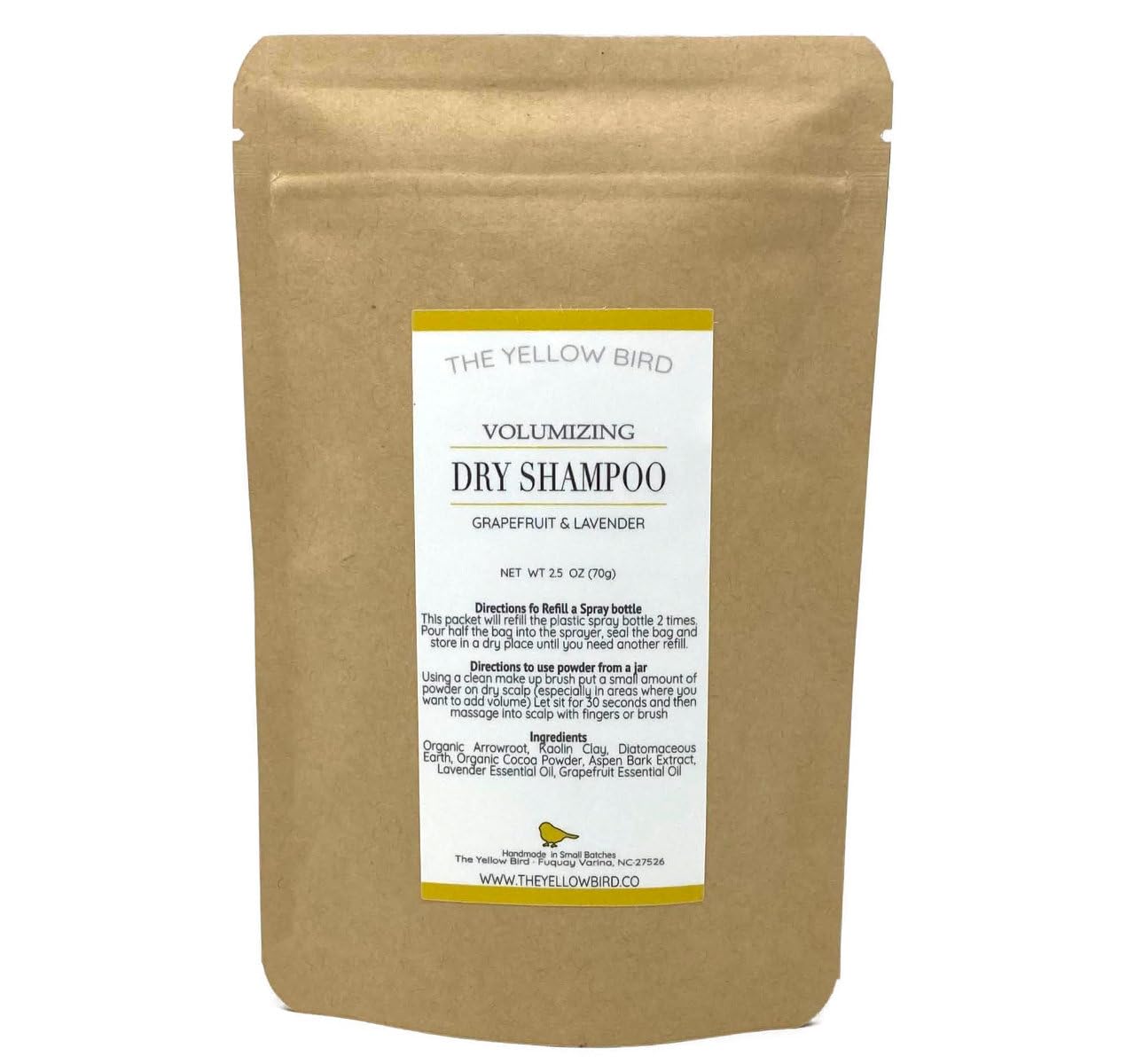 Yellow Bird Dry Shampoo Powder