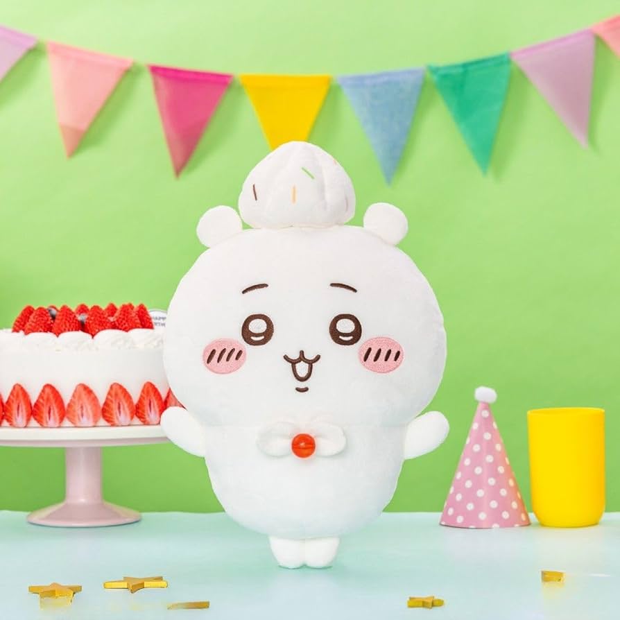 【大人気】ちいかわ 誕生日BIGぬいぐるみ　ちいかわ　ハチワレ　うさぎ　全３種 Amazon.co.jp: ちい'かわ 誕生日BIGぬいぐるみ ちい'かわ