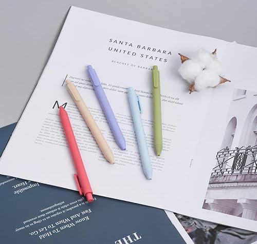 Miniatura 3 de KACO Bolígrafos de tinta de gel retráctil suaves al tacto, 0.5mm, punta fina