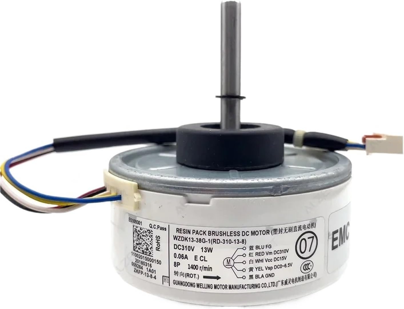 for Air Conditioner Indoor Unit DC Fan Electronic Starter WZDK13-38G-1 DC310 13W 1400r/min RD-310-13-8 Conditioning Parts