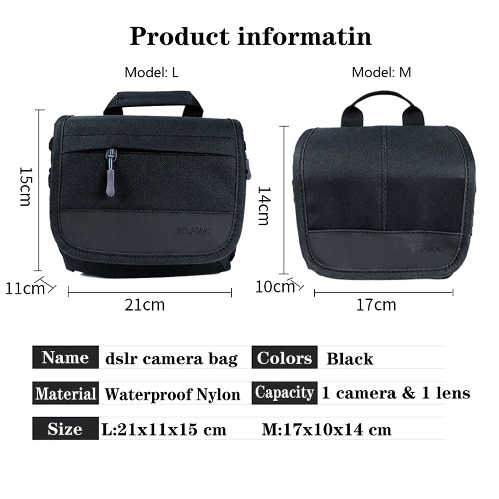 Bolsa Para CáMara Bolsa de inserción for cámara DSLR a prueba de agua, bolsa protectora acolchada con partición interior portátil, forro súper grueso a prueba de caídas Para Dslr/Slr/Mirrorless(M)