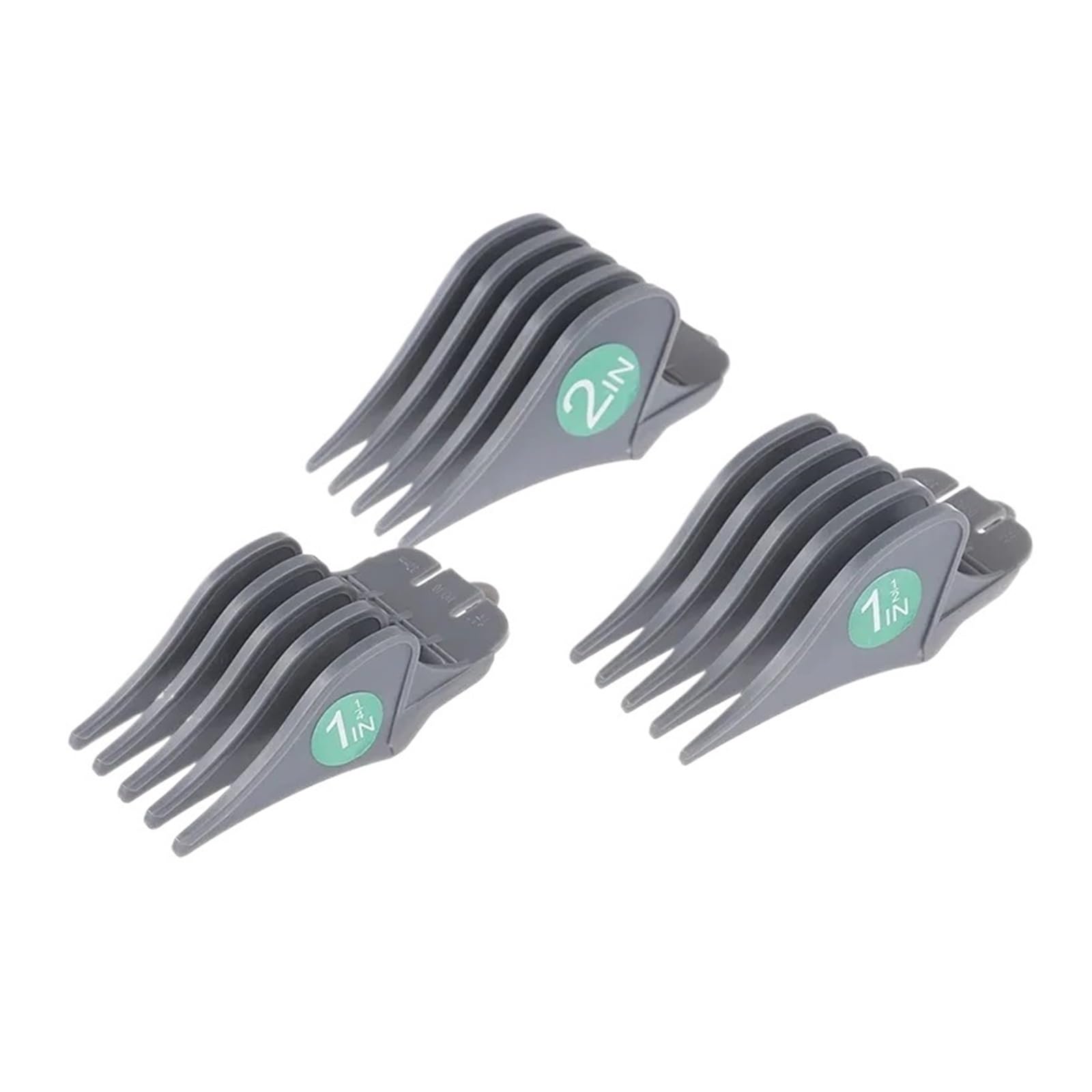 3-teiliger Universal-Haarschneidemaschinen-Begrenzungskamm, Kompatibel Mit WAHL, Professioneller Haarschneider-Aufsatz, Größe Friseurersatz 32/38/51 Mm(3pcs-GRAY)