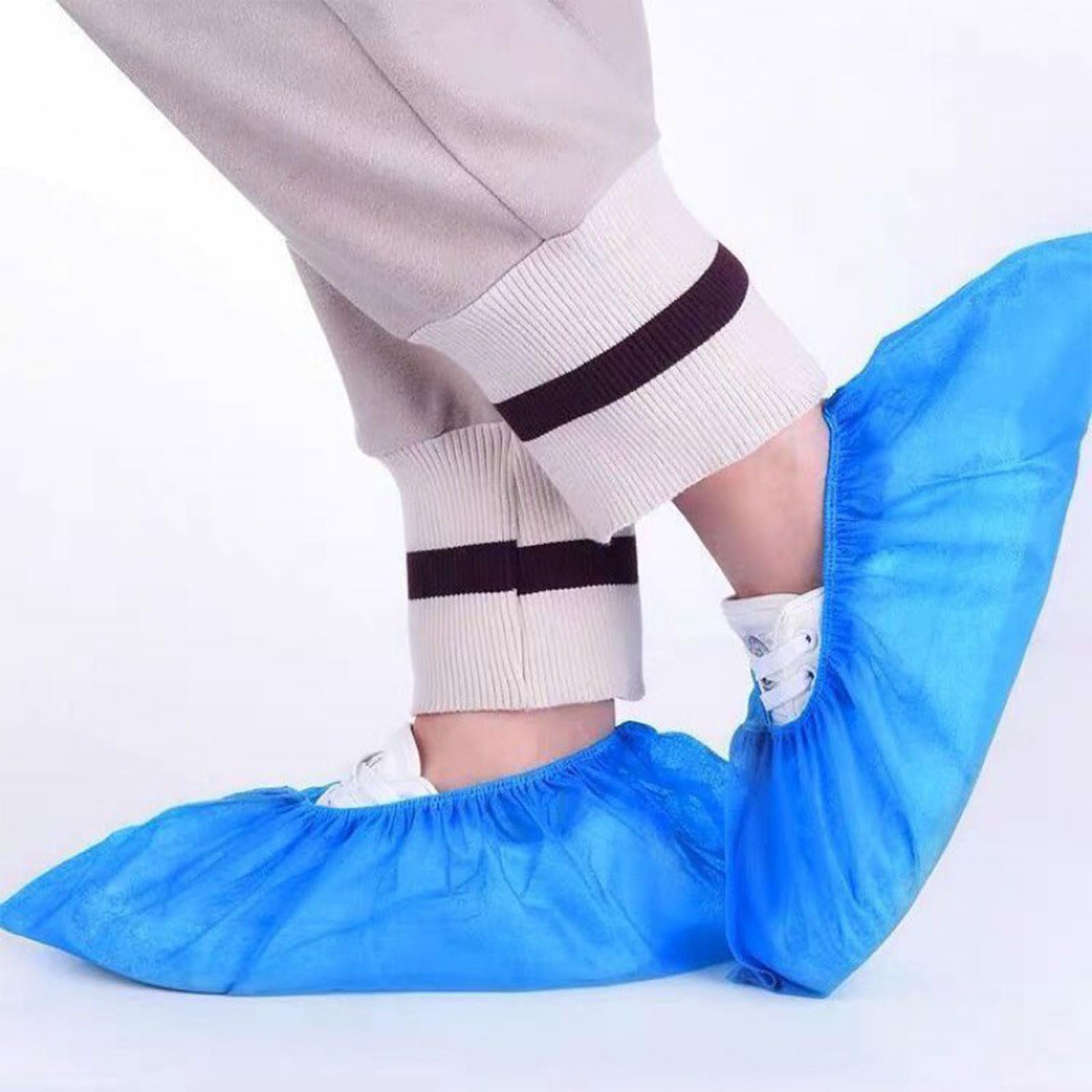Dxcaicc 500 Pezzi (250 Paia) Copriscarpe USA e Getta in Tessuto,Riutilizzabili Impermeabili,Stivaletti per Scarpe Riciclabili,Protezione del Pavimento in Moquette Interna