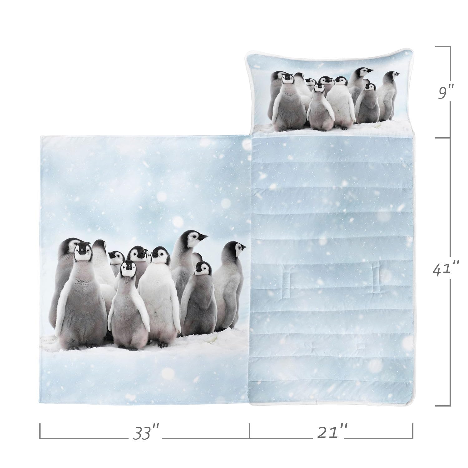 HOSIMA Nap Mat -Penguin Sleeping Bag with Removable Pillow - Image 2