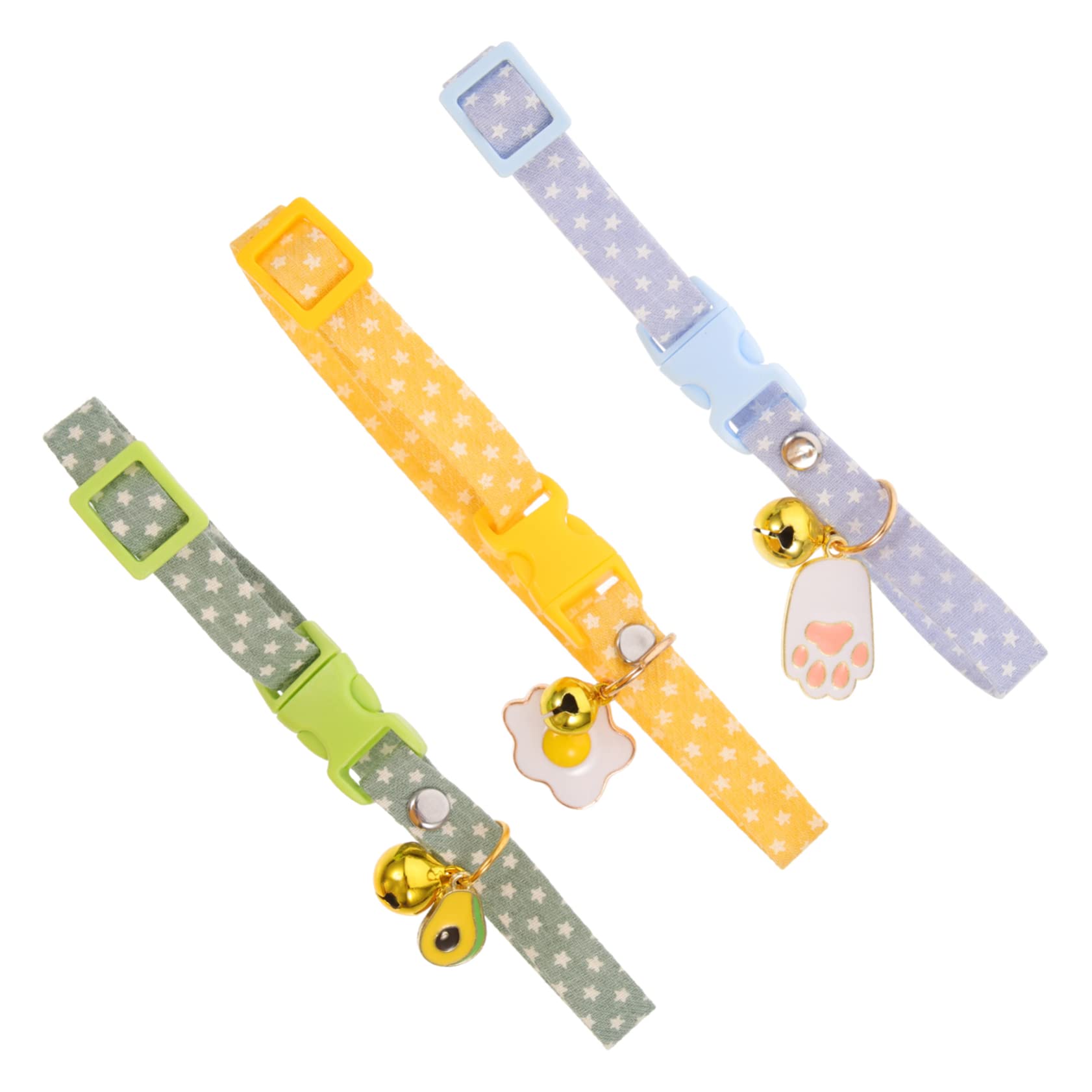 INOOMP 15pièces Collier pour Chat Réglable avec Pendentifs Avocat Œuf Et Patte Bleue De Accessoires Confortables pour Chats Et Chatons Parfaits pour Toutes Les Occasions
