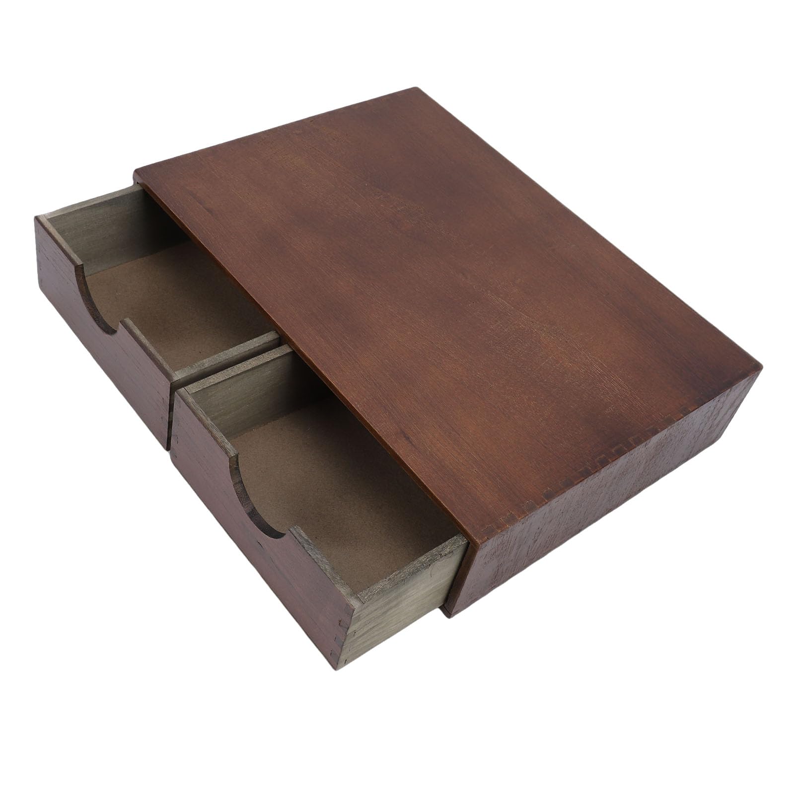 Organizador de Cápsulas de Café, Soporte Multifuncional de Madera para Encimera de Cocina, Cajón de 39x28x8.5 cm para Almacenamiento de y Accesorios