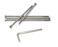 Vista 74 de iexcell 25 piezas M4 x 60/65/70/75/3.150 in paso de rosca 0.028 in acero inoxidable 304 cabeza hexagonal Tornillos Tornillos surtido Kit