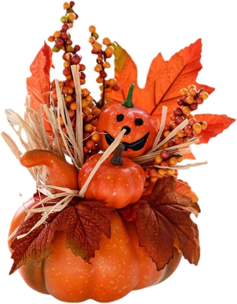 KODORIA Simulation Foam Pumpkins Artificial Pumpkins Ornament Pumpkin Photography Table Props for Thanksgiving Autumn Home Party Decor - E