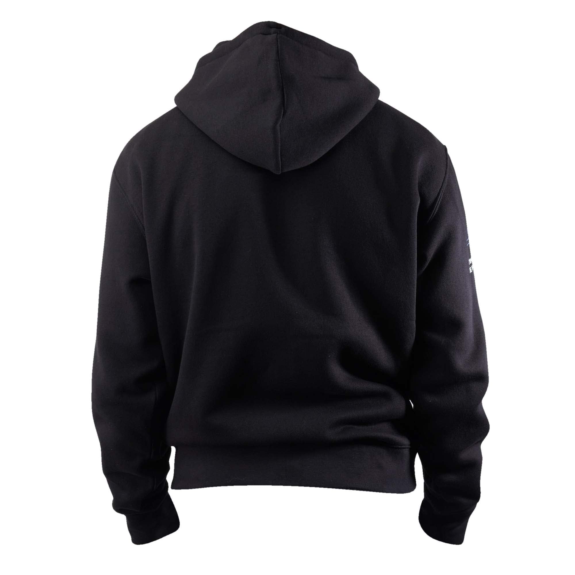 R-evenge Sudadera de algodón para hombre con capucha, cremallera y bolsillos de canguro