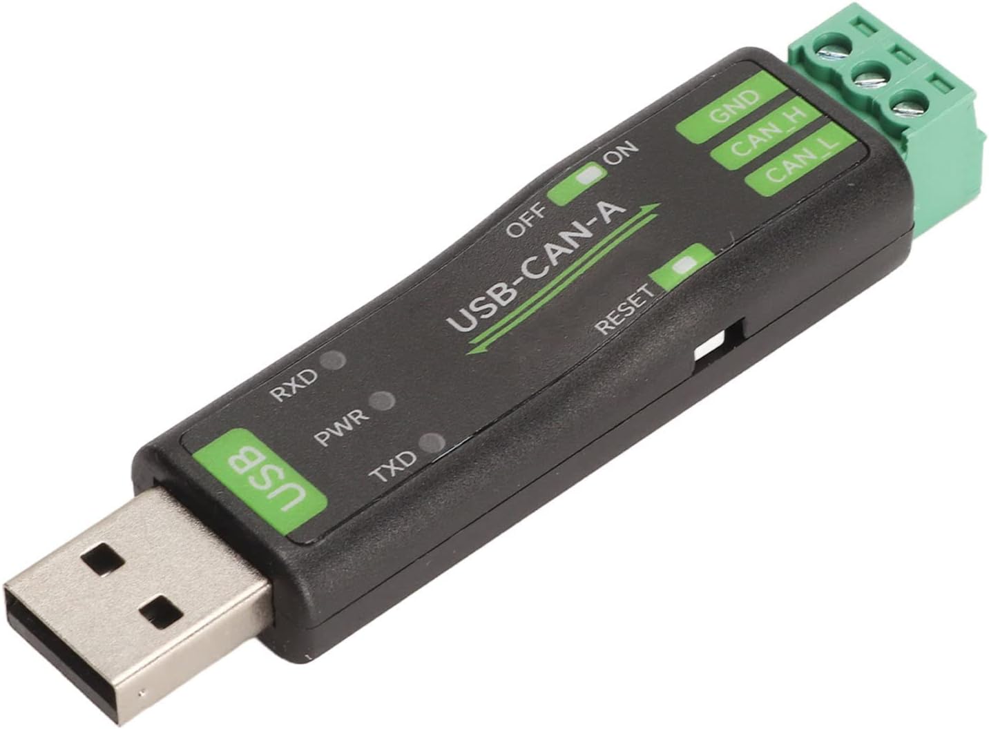 USB to CAN Analyzer Adapter, CAN Bus Converter, 5kbps to 1Mbps 4 Mode STM32F103 Chip Onboard TVS USB to CAN Analyzer for Bus Data Computer
