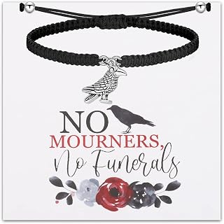 Six of Crows Inspired No Mourners No Funerals Bracelet for Bookish The Crow Club Gift