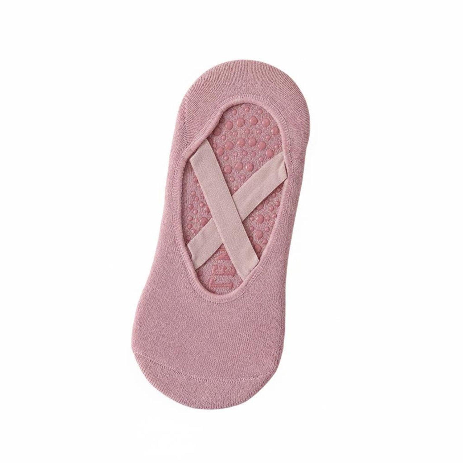 Non Slip Fitness Socks Breathable Non-Slip Pilates Socks for Women, Dancers, Studio, Home Workout, Gym Coral Pink-image-40