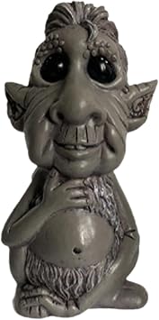 Primitive Man Statue Resin Realistic Creative Desk Decoration | Fairy Gardens Figurines for Kids Garden Porch Courtyard Home Table