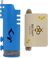 Vista 1 de Mechero de cáñamo (azul) + mecha de cáñamo de 5 pies