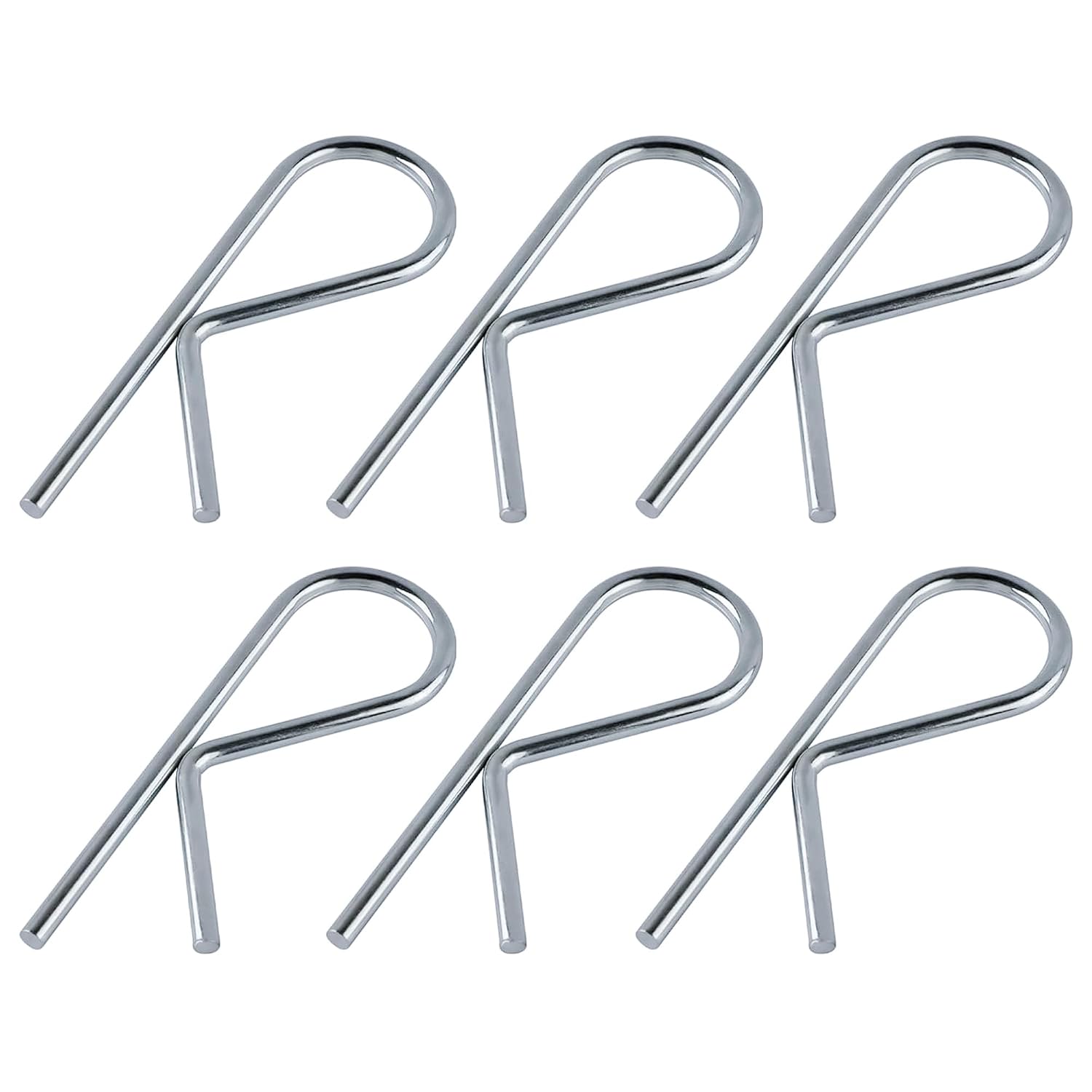 01004 Sway Control Replacement Pin, Trailer Hitch Clip 5/32" x 2-7/8 ,for Travel Trailers Tractors (6 Pack)