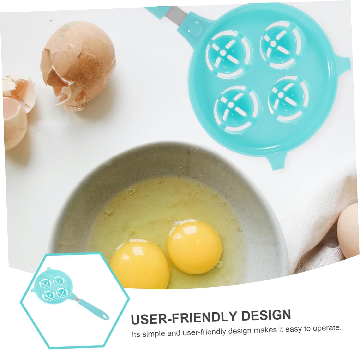 Kitchen Egg Separator Tool with Ergonomic Handle and Precision Filter