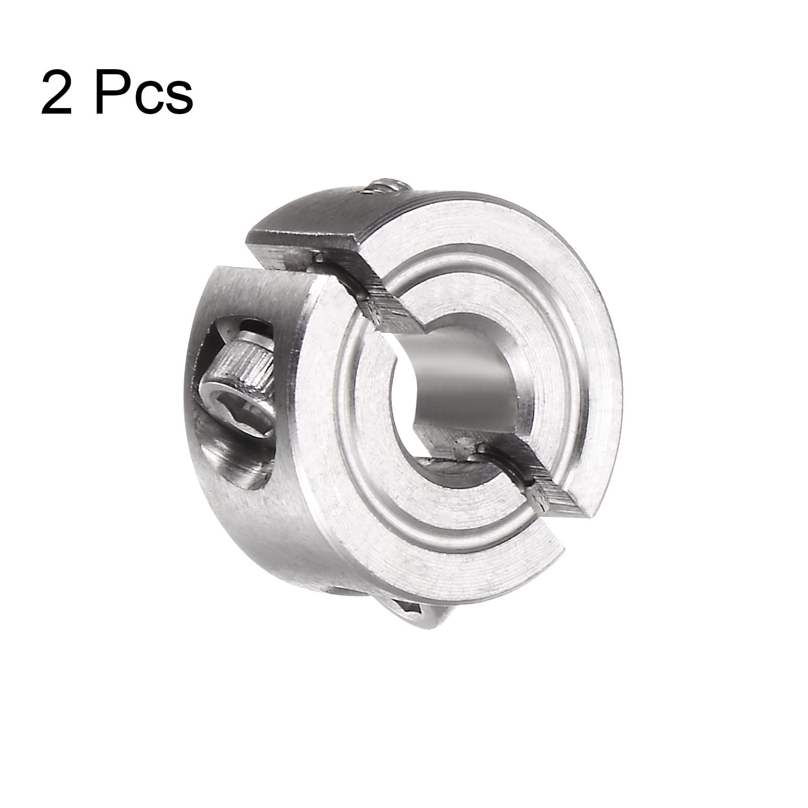 2 Collari In Acciaio Inox 304 Per Alberi - Fermo A Doppia Fessura Con Viti Per Meccanica - Foto 3