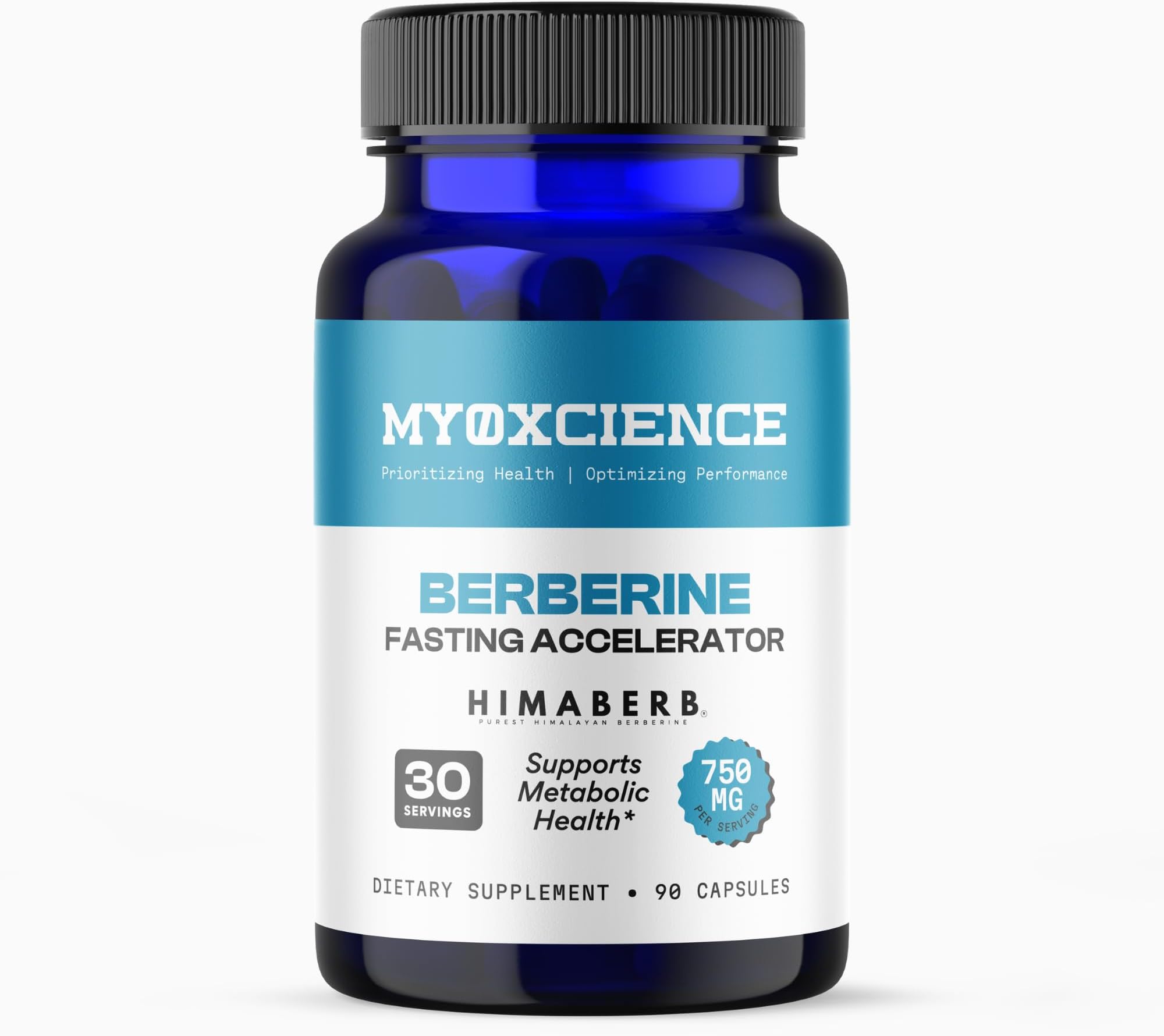 MYOXCIENCE Berberine Fasting Accelerator | Himaberb Berberine HCL with ALA (Alpha Lipoic Acid) and Biotin (90 Capsules)