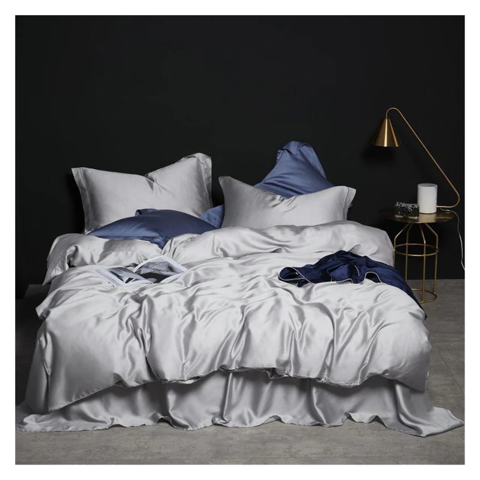 Sbcgfy F Silk Bedding Set Healthy Silkworm Queen Size King Size Duvet Cover Sheet Pillowcase Sheet Set,Cotton Duvet, Zq-11042,-Queen_flat Bed Sheet