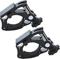 Vista 7 de Soporte de bicicleta de repuesto para luz de bicicleta, soporte de aluminio para luces de bicicleta, soporte universal para faros delanteros