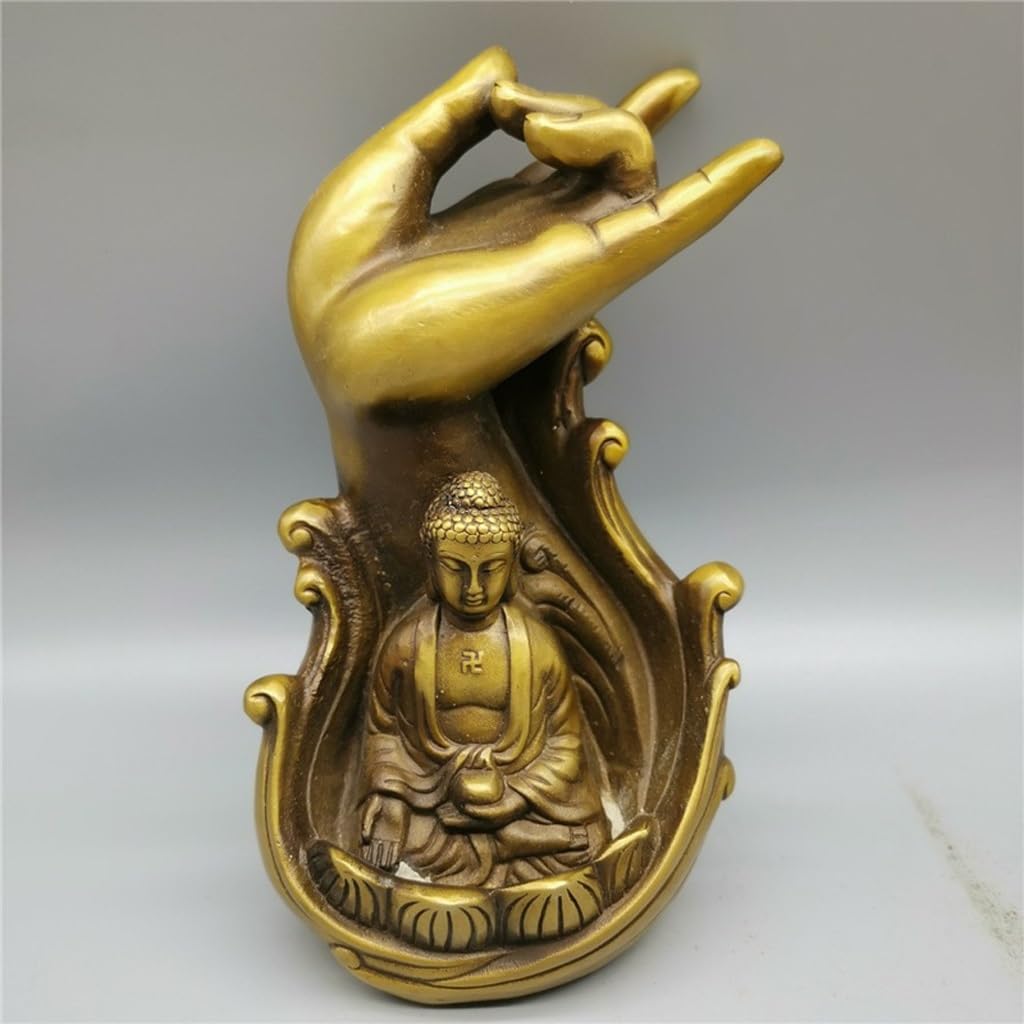 Incensiere a Cascata Oggetti d'antiquariato, artigianato Collezione di oggetti in rame invecchiato retrò Ottone Decorazioni for la casa con incenso riflusso a mano di Buddha Brucia Incenso In Ceramica