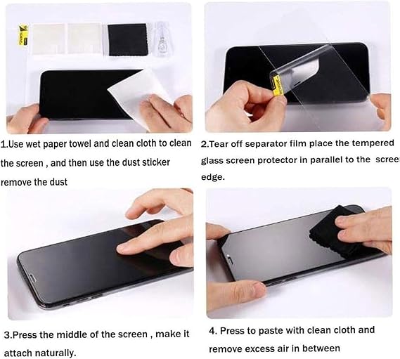 Mobile Phone Case for Motorola Moto G06 Case + 1 Tempered Glass Screen Protector TPU Mobile Phone Case Cover Black
