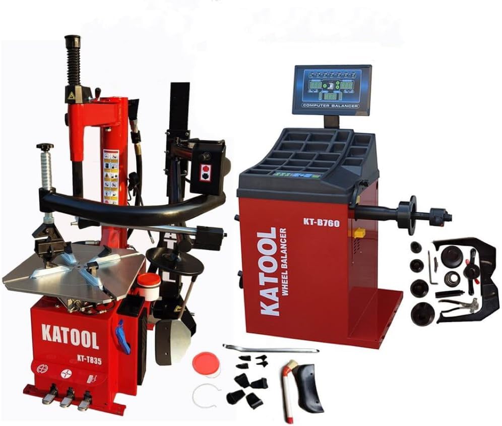 KATOOL Tire Changer Wheel Machine KTT835 and Wheel
