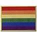 LGBT Rainbow Flag Embroidered Emblem Iron On Sew On Gay Rights Patch