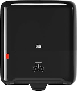Tork Matic Hand Towel Roll Wall Mounted Dispenser Black H1, One-at-a-time dispensing, Elevation Range, 551008