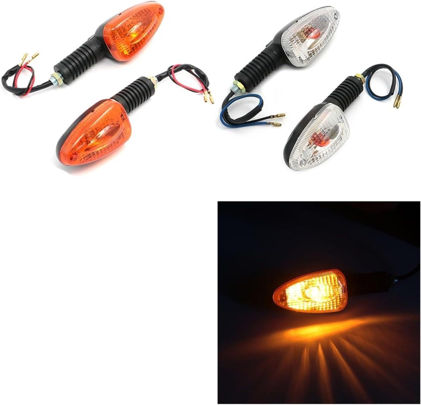 Turn Signals Motorcycle Turn Signal Light Indicator for BM&W R1100GS R1100R R1150GS R1150 Adventure ADV R 1100 1150 GS R Front Rear Blinker, Orange, BucCan-13