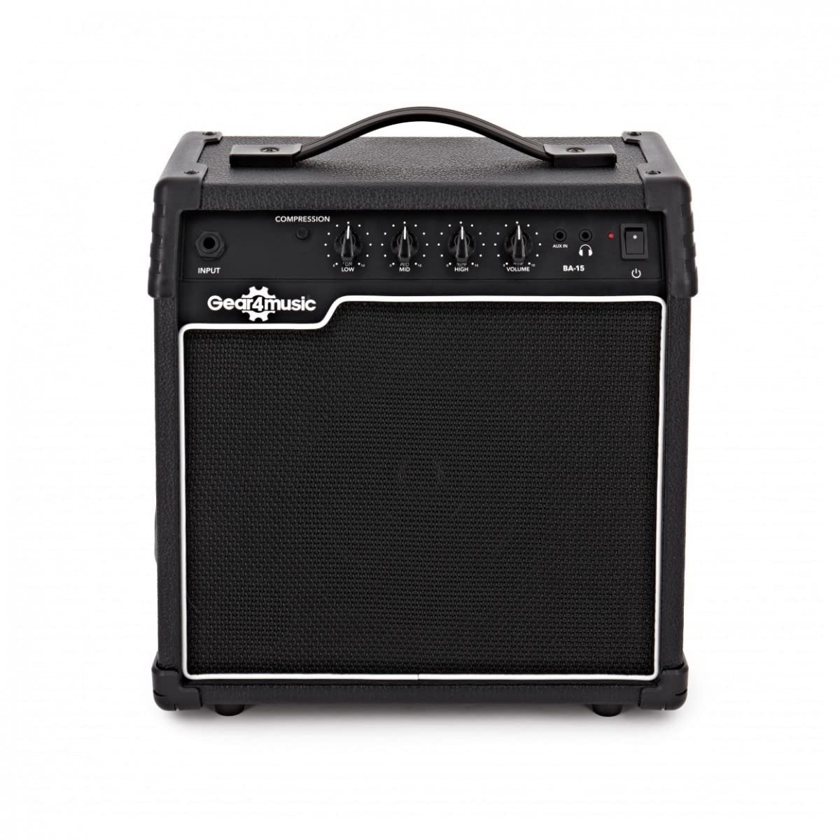 Gear4music Chicago Bassgitarre Set mit 15W Verstärker für Erwachsene Anfänger