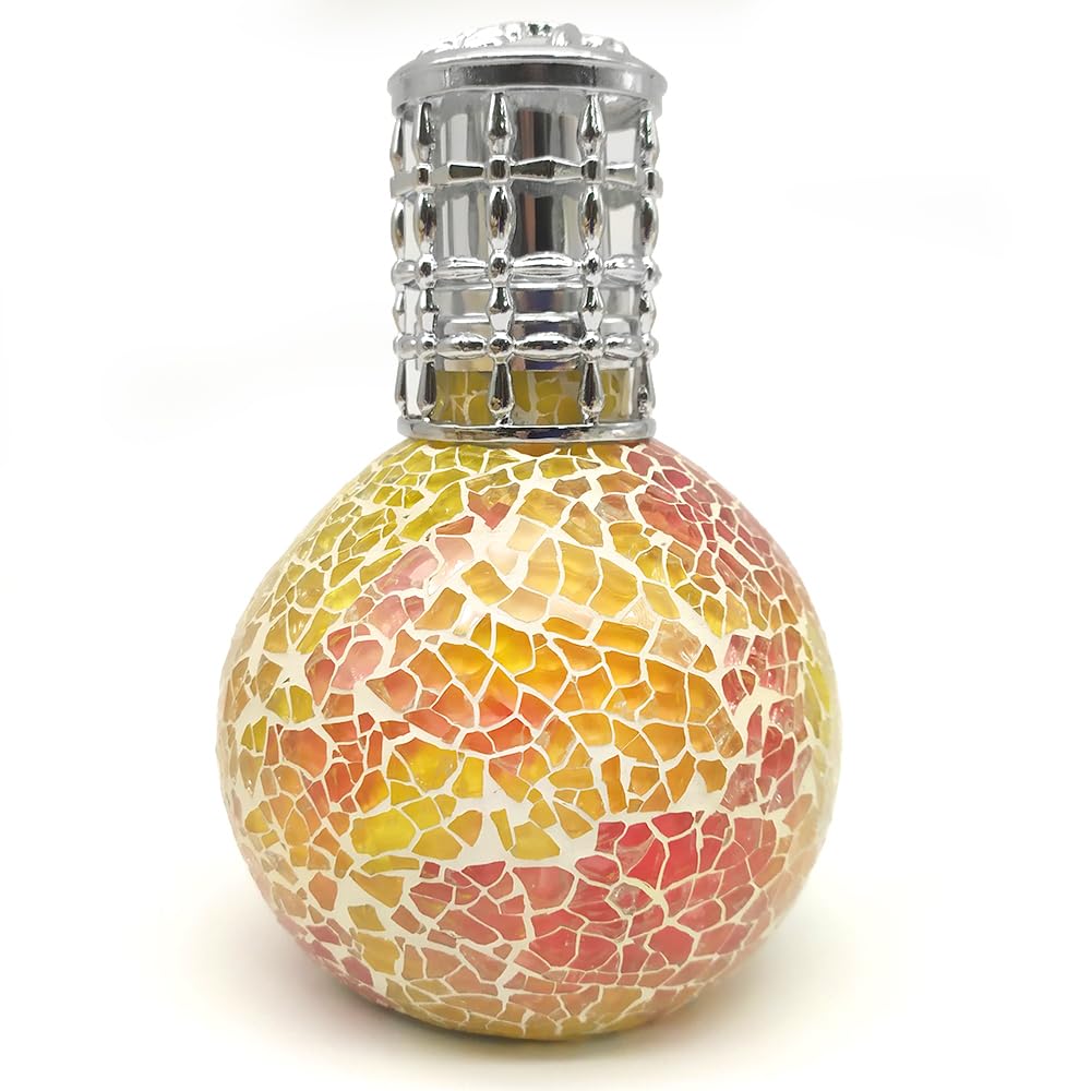 Pack Ahorro Lámpara Catalítica Mosaico Bicolor + Fragancia Aroma Winter Citrus 200ml. Elimina malos olores e impurezas, perfuma y limpia.