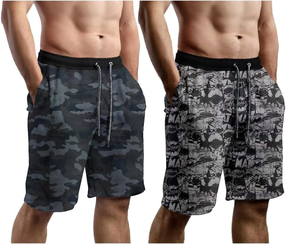 boffi ... Camuflague Dark Military and Batman Mens Shorts Style and Military Shorts Pack of 2
