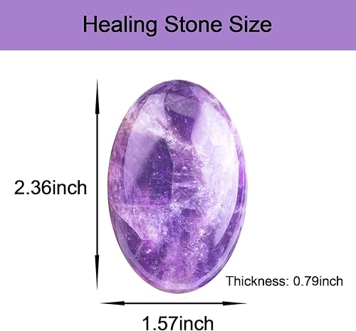 Miniatura 9 de Piedras de preocupación de ágata de encaje azul, piedra de preocupación de cristal curativo para aliviar el estrés, piedra de palma natural para