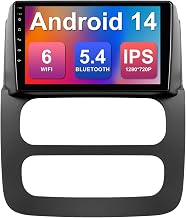 2+64G 9-inch Android 14 Car Stereo for Dodge RAM 1500/2500/3500 2002-2006 IPS Touchscreen Screen Car Radio with Carplay & Android Auto Support Backup Camera GPS FM Navi BT SWC