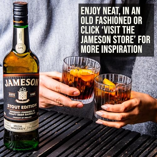 Jameson Caskmates Stout Edition Irish Whiskey | 40% ABV | 70CL | Triple Distilled Whiskey Finished in Craft Stout-Seasoned Barrels | Sweet with Hops & Cocoa Bean Notes | Triple Distilled in Ireland - Image 3