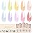 SHOYUM Jelly Pastel Gel Nail Polish Set 10Pcs Candy Colors Collection,Translucent Spring Summer nail gel polish Manicure at Home DIY Easter Mother\'s Day Gifts