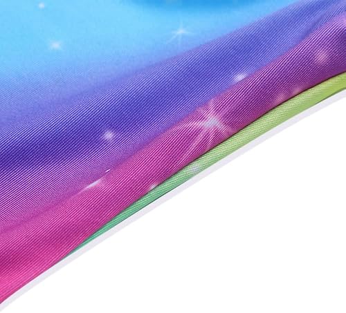 Miniatura 3 de Belovance Leotardos de gimnasia para niñas pequeñas, trajes de gimnasio, leotardo de danza, brillante, arcoíris, dinosaurio, leopardo, estrellas,